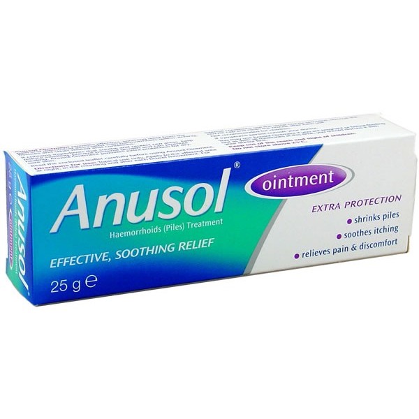 Anusol Haemorrhoids Piles Treatment Ointment 25g 5010724531013 Ebay
