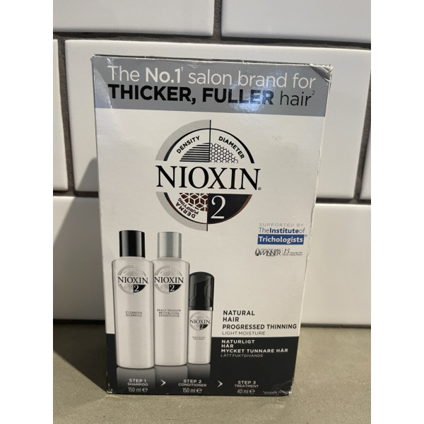 Nioxin System 2 Trial  Kit Fine Natural Noticeably Thinning Hair
